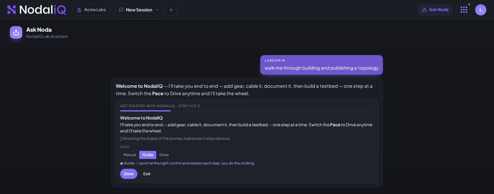 NodaliQ guided walkthrough