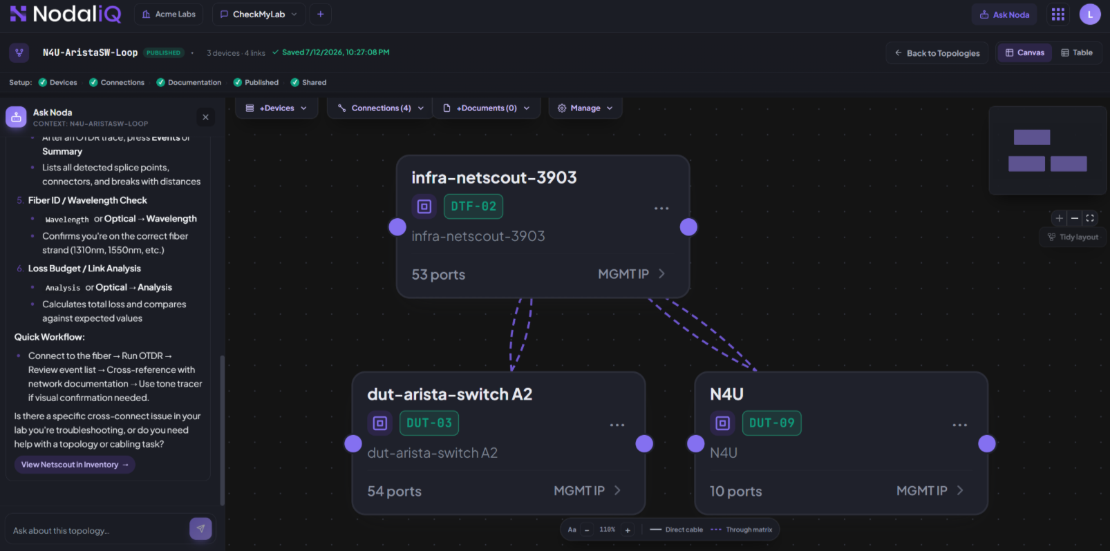 NodaliQ topology canvas